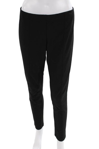 Hatch Womens Straight Leg Tailored Zip Back Trouser Pants Black Size 1
