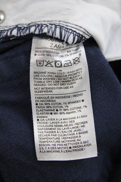 Janie and Jack Boys Straight Leg Zip Fly Corduroy Pants Navy Blue Size 2T