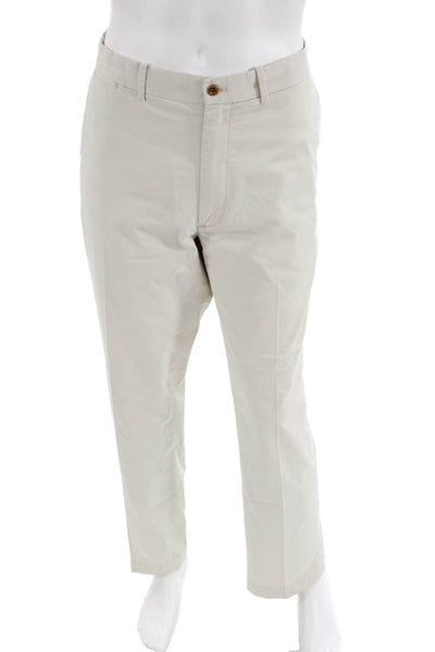 Polo Golf Ralph Lauren Mens Cotton Blend Straight Leg Pant Beige Size 35X32