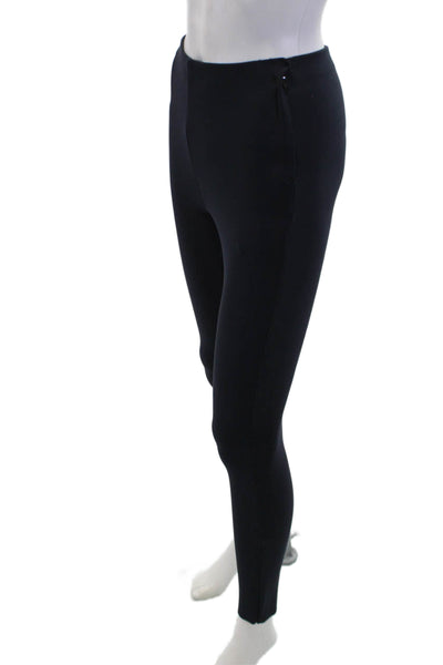 Scanlan Theodore Womens High Rise Skinny Leg Pants Navy Blue Size Small