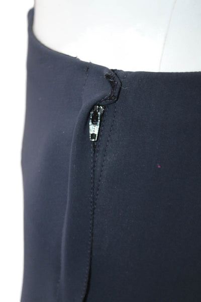 Scanlan Theodore Womens High Rise Skinny Leg Pants Navy Blue Size Small