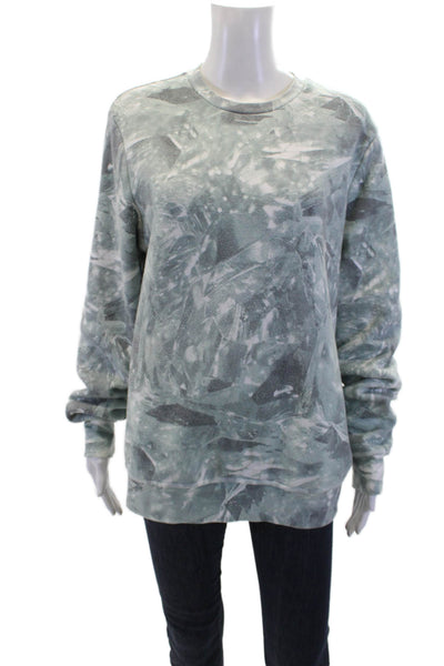 SOL ANGELES Womens Graphic Print Pullover Crew Neck Sweatshirt Green Size M