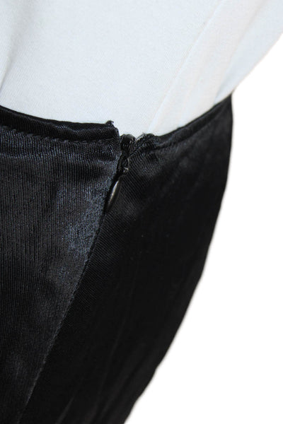 Zara Womens High Rise Zip Zip Mini Skort Black Size Extra Small