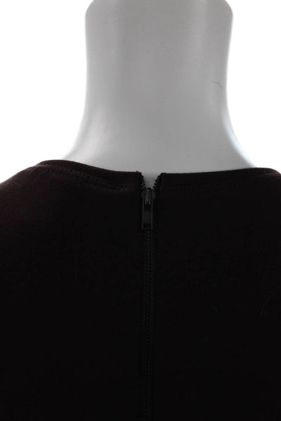 Kimberly Ovitz Womens Long Sleeves Body Con Dress Java Brown Size Small