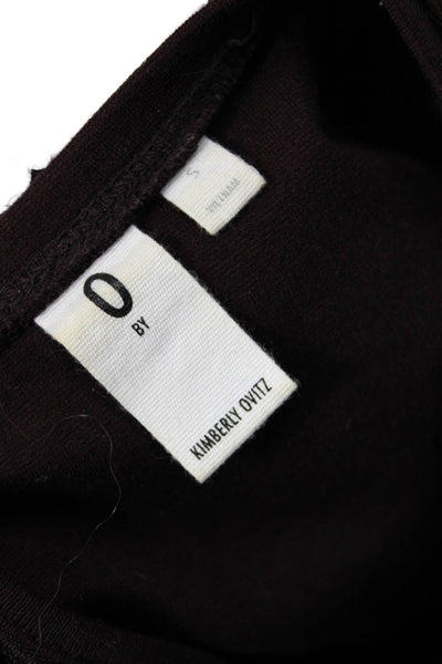 Kimberly Ovitz Womens Long Sleeves Body Con Dress Java Brown Size Small