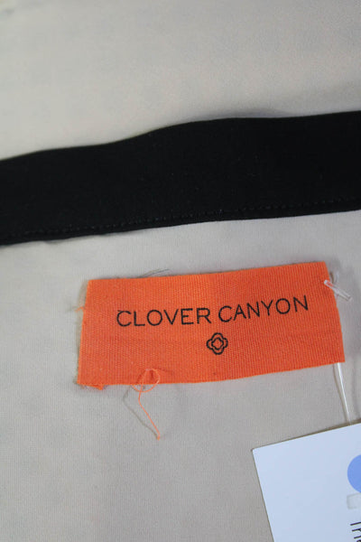 Clover Canyon Womens Abstract Print Eyelet Contrast Skirt Multicolor Size M