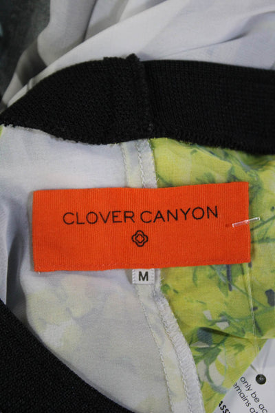 Clover Canyon Womens Graphic Print Pullover Long Sleeve Blouse Multicolor Size M