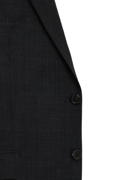 Lauren Ralph Lauren Mens Wool Two Button Long Sleeve Blazer Dark Gray Size 42