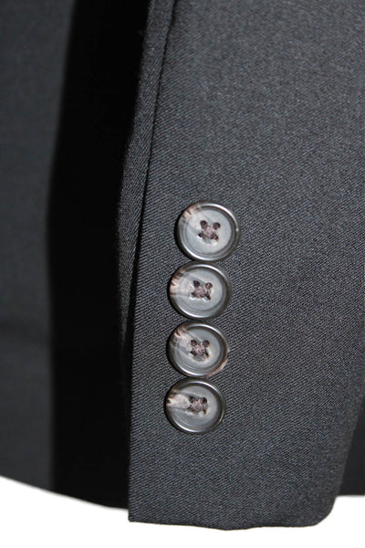Lauren Ralph Lauren Mens Two Button Long Sleeve Lined Blazer Black Size 42