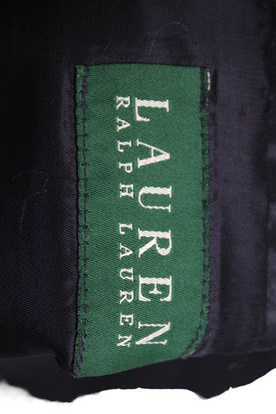 Lauren Ralph Lauren Mens Two Button Long Sleeve Lined Blazer Black Size 42