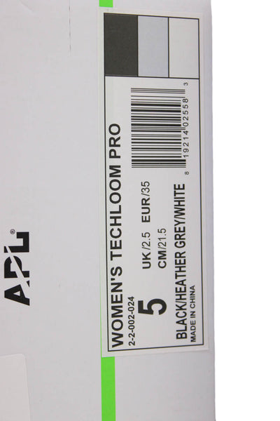 APL: Athletic Propulsion Labs Womens Techloom Pro Sneakers Shoes Black Gray SZ 5
