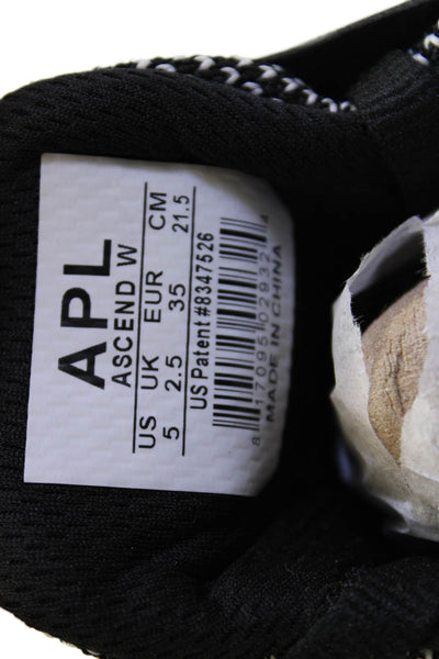 APL: Athletic Propulsion Labs Womens Ascend Sneakers Shoes Black White Size 5