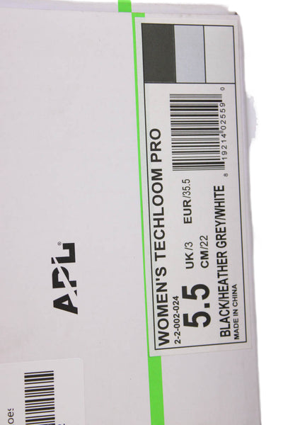 APL: Athletic Propulsion Labs Womens Techloom Pro Sneakers Black Gray Size 5.5