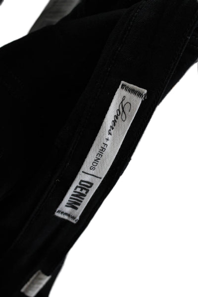 Lovers + Friends Denim Womens High Rise Skinny Leg Jeans Black Cotton Size 29