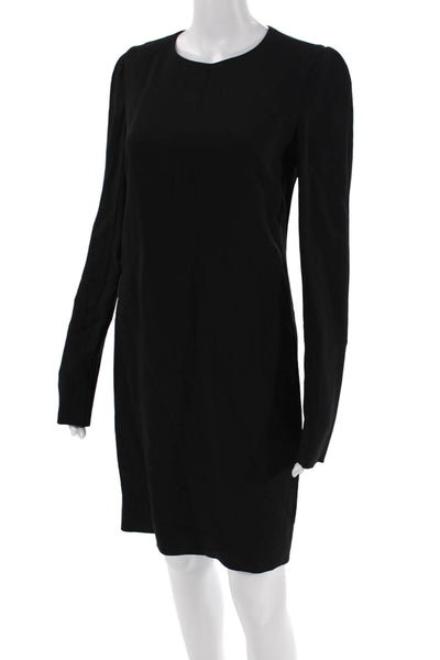 Narciso Rodriguez Womens Long Sleeves Sheath Dress Black Size EUR 40