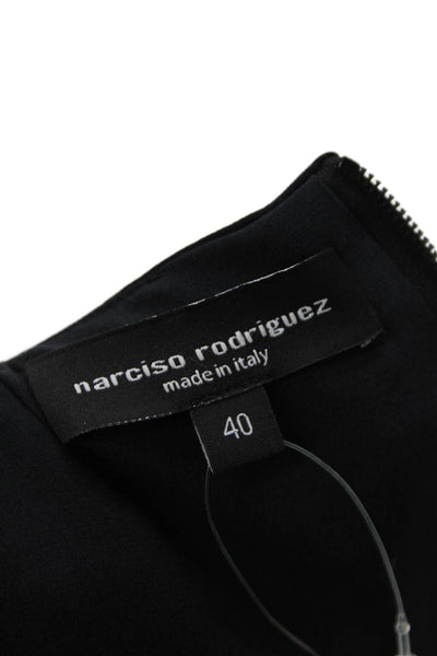 Narciso Rodriguez Womens Long Sleeves Sheath Dress Black Size EUR 40