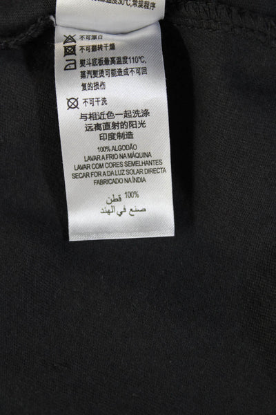 French Connection Womens Cotton Ruffled Detail Square Neck Dress Gray Size 10