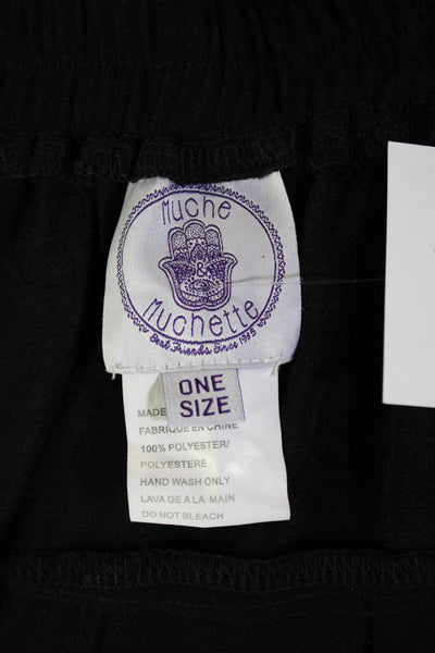 Muche Et Muchette Womens Layered Grommet Detail Mini Skirt Black One Size