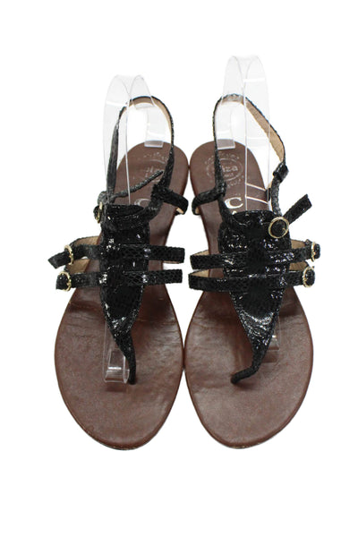 Ibiza Last Jeffrey Campbell Womens Buckled Strap Detail Sandals Black Size 9