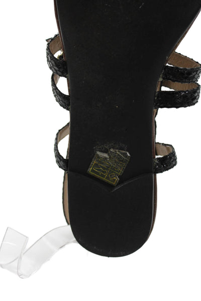 Ibiza Last Jeffrey Campbell Womens Buckled Strap Detail Sandals Black Size 9
