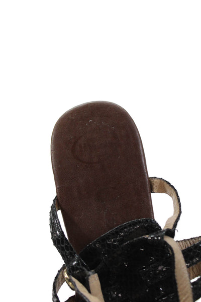 Ibiza Last Jeffrey Campbell Womens Buckled Strap Detail Sandals Black Size 9