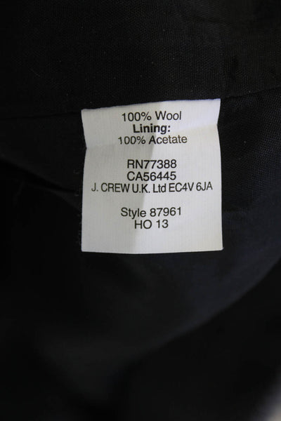 J Crew Womens Wool Textured Pleated Straight Skirt Gray Size 04