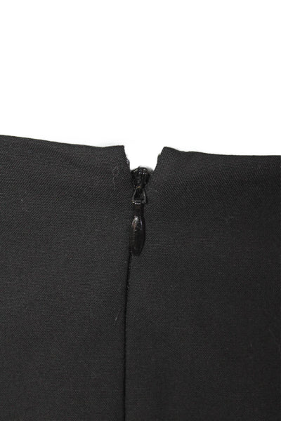 Ann Taylor Womens Pleated Zip Lined Pencil Skirt Black Size 02