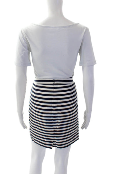 Ann Taylor Womens Pleated Zip Lined Pencil Skirt Black Size 02