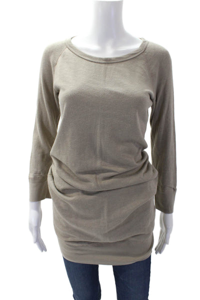 Standard James Perse Womens Cotton Long Sleeve Knit Top Nude Size 01