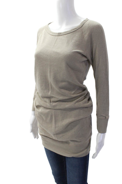 Standard James Perse Womens Cotton Long Sleeve Knit Top Nude Size 01