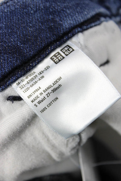 Uniqlo Womens Elastic Waistband Cotton Pants Blue Size 07