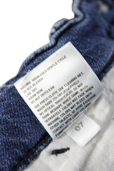 Uniqlo Womens Elastic Waistband Cotton Pants Blue Size 07