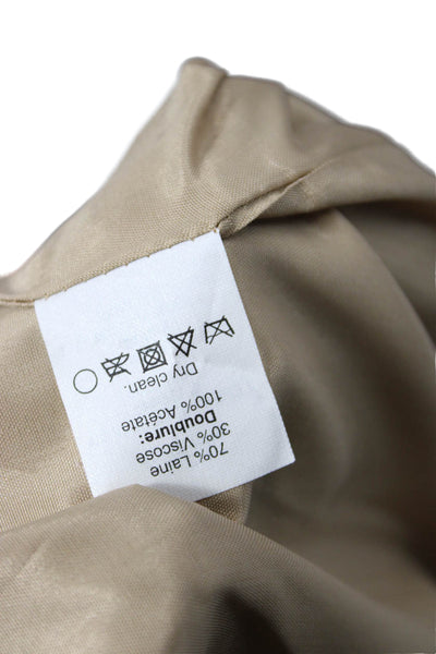J Crew Womens Wool Textured Lined Pencil Skirt Brown Size 00