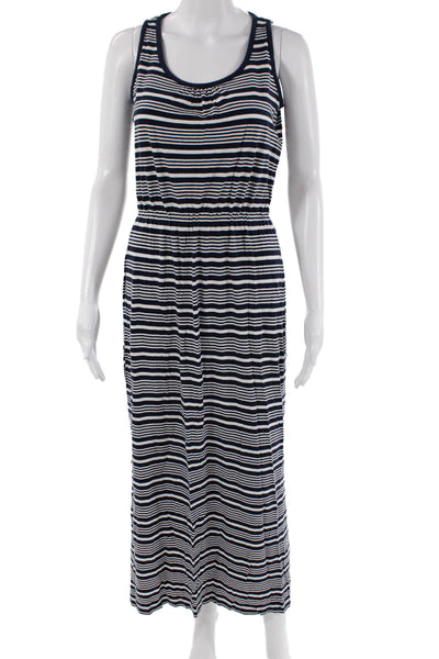 Vineyard Vines Womens Cotton Striped Print Sleeveless Tank Dress Blue Size S