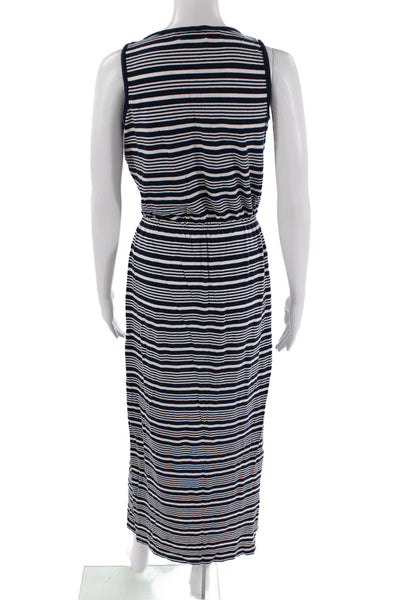 Vineyard Vines Womens Cotton Striped Print Sleeveless Tank Dress Blue Size S