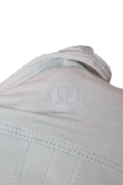 Lululemon Womens Spaghetti Strap Sleeveless Slit Back Tank Top Blue Size 6