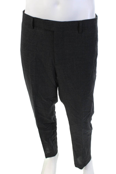 Sandro Mens Two Button Classic Lapel Suit Grey Wool Size EUR 50/46