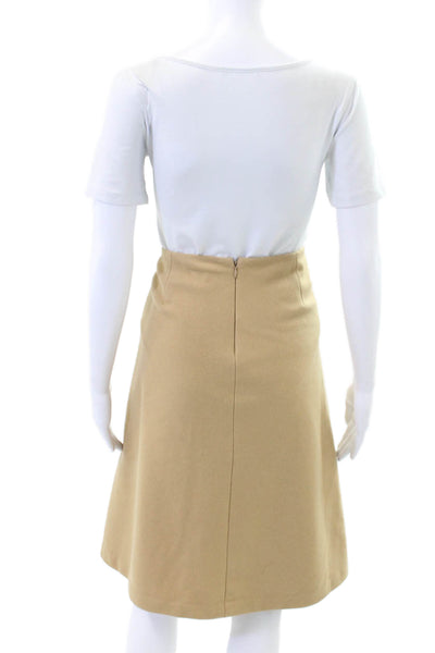 J Crew Womens Straight Skirt Brown Size 4