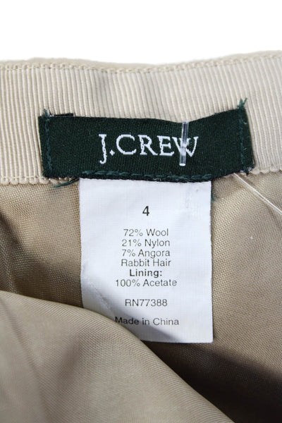 J Crew Womens Straight Skirt Brown Size 4