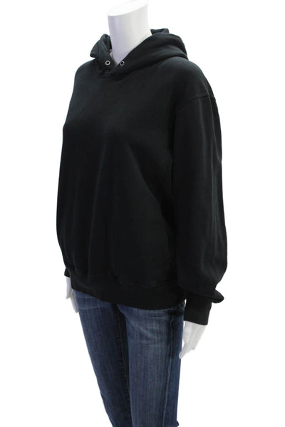 Uniqlo Womens Pullover Long Sleeve Hoodie Sweatshirt Black Size Small