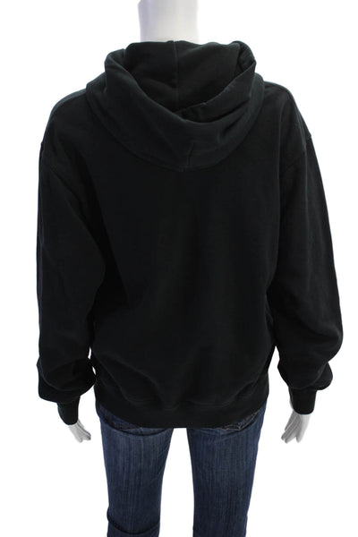 Uniqlo Womens Pullover Long Sleeve Hoodie Sweatshirt Black Size Small