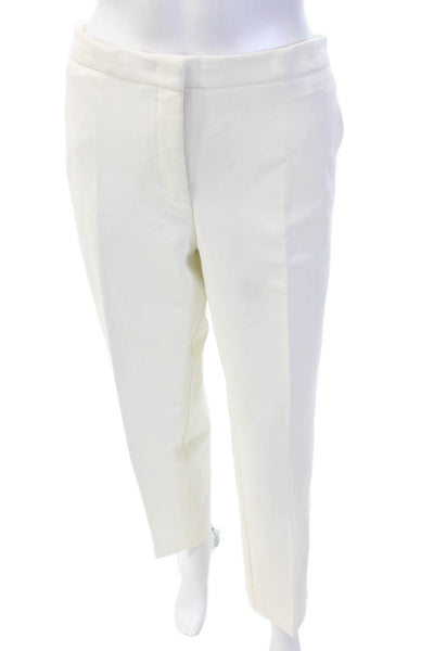 Derek Lam Womens Straight Pants White Size 12