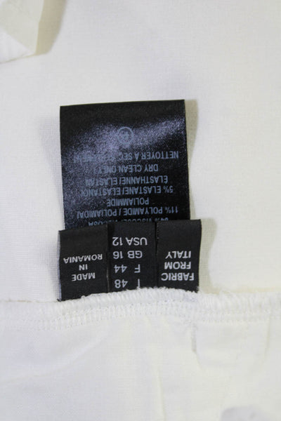 Derek Lam Womens Straight Pants White Size 12