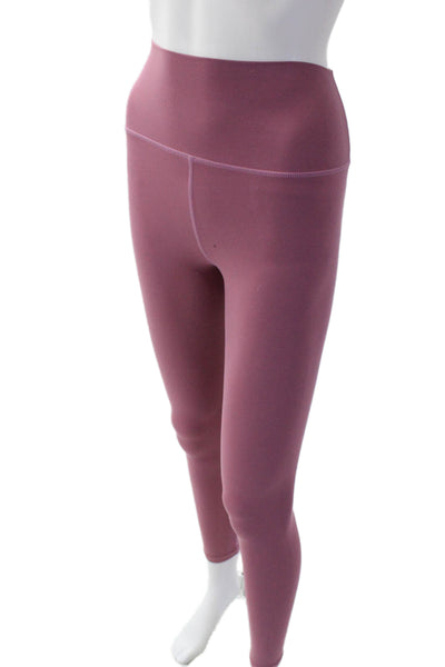 Splits59 Womens Pull On High Rise Ankle Leggings Mauve Size XS