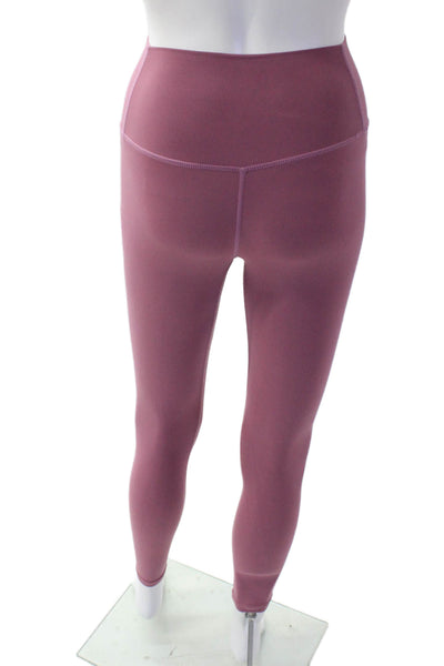 Splits59 Womens Pull On High Rise Ankle Leggings Mauve Size XS
