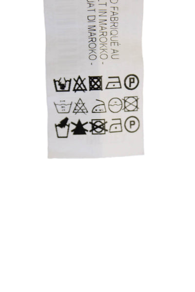 Zara Womens Crop Button-Down Shirt White Size S