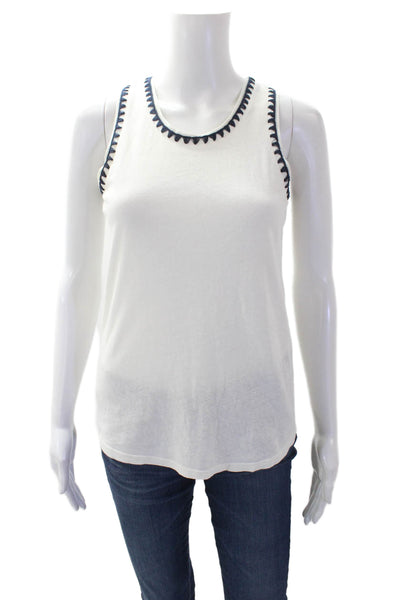 Maje Womens Sleeveless Tank Top White Size 3