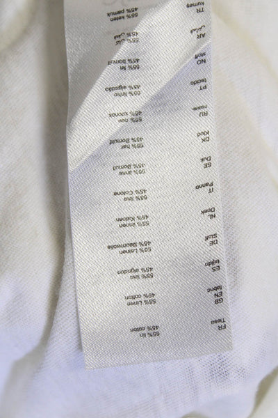 Maje Womens Sleeveless Tank Top White Size 3