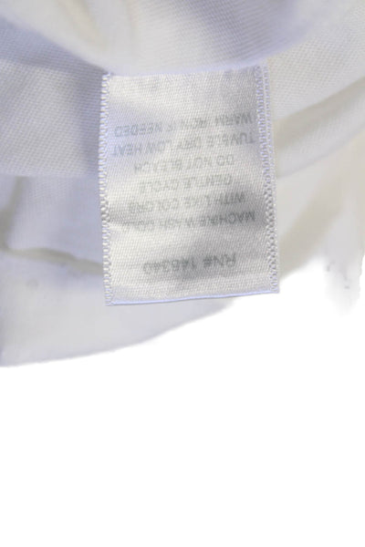 Amo Womens Short Sleeve Top White Size M