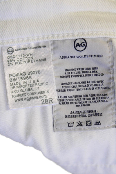 AG Adriano Goldschmied Womens Jeans White Size 28